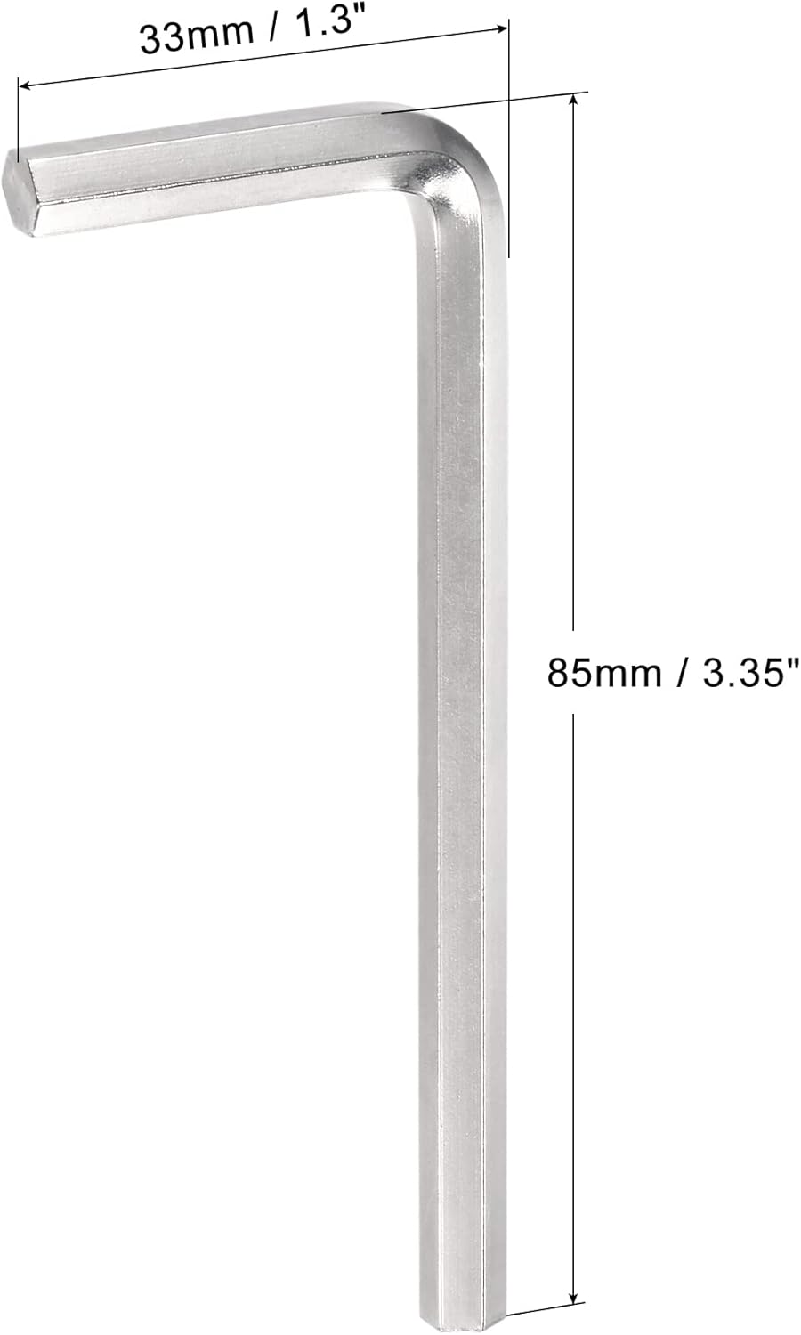 uxcell 6mm Hex Key Wrench, L Shaped CR-V Repairing Tool 2 Pcs