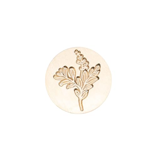 Miniatura 3 de SWANGSA Sello de cera de hoja de eucalipto, sello de sellado de cabeza de latón vintage, ideal para adornar invitaciones de fiesta, paquetes de