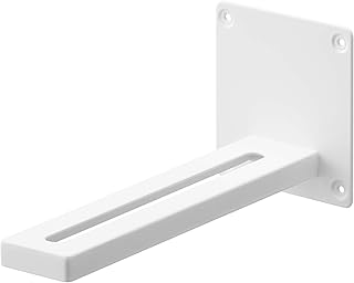 YAMAZAKI 5897 - Estante para proyector de pared, color blanco, aprox. 3,9 x 9,4 x 10,9 cm (10 x 23,8 x 11 cm), soporte de pared inteligente, soporte para proyector, soporte para proyector