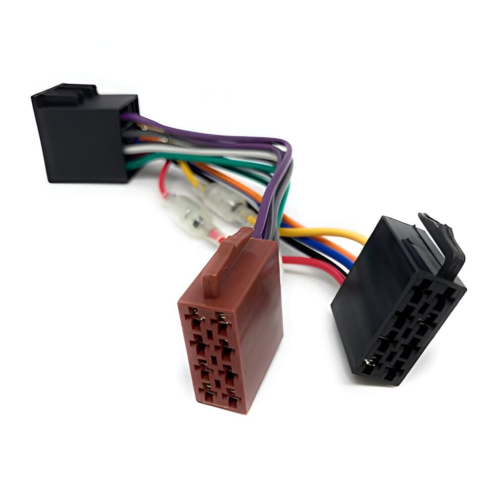 Cavo Adattatore ISO Universale Per Autoradio Con Inversione Positivo - Compatibile Con Fiat, Volkswagen, Alfa Romeo, Renault E Altre Marche