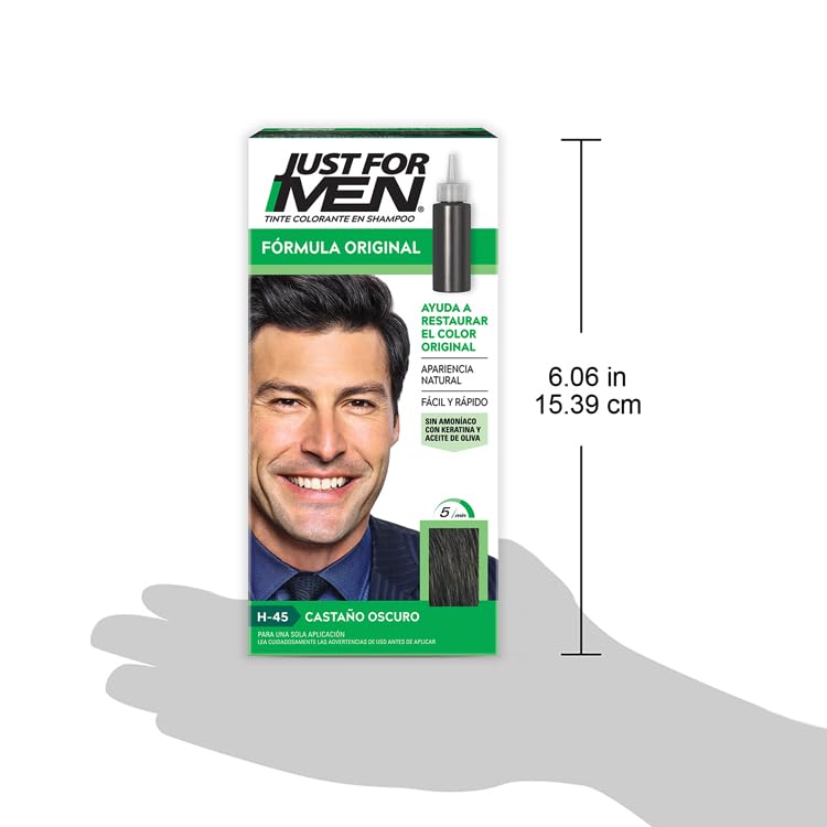 Coloración, Softlines Private Label castaño oscuro hombre Marca Just For Men (2)