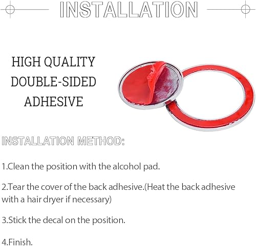 Miniatura 7 de 1797 Cubierta para botón de arranque para accesorios Toyota, Camry Corolla RAV4 Highlander 4Runner C-HR Avalon Land Cruiser Bling Anillo de Motor de