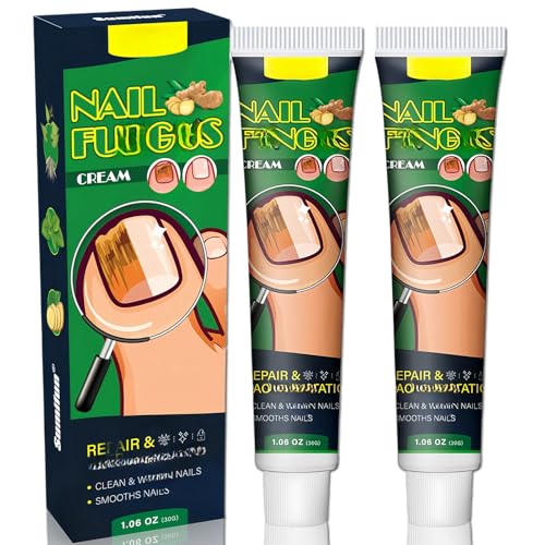 2Pcs Ginger Cracked Nail Repair Cream, Hand and Foot Care Lotion,...