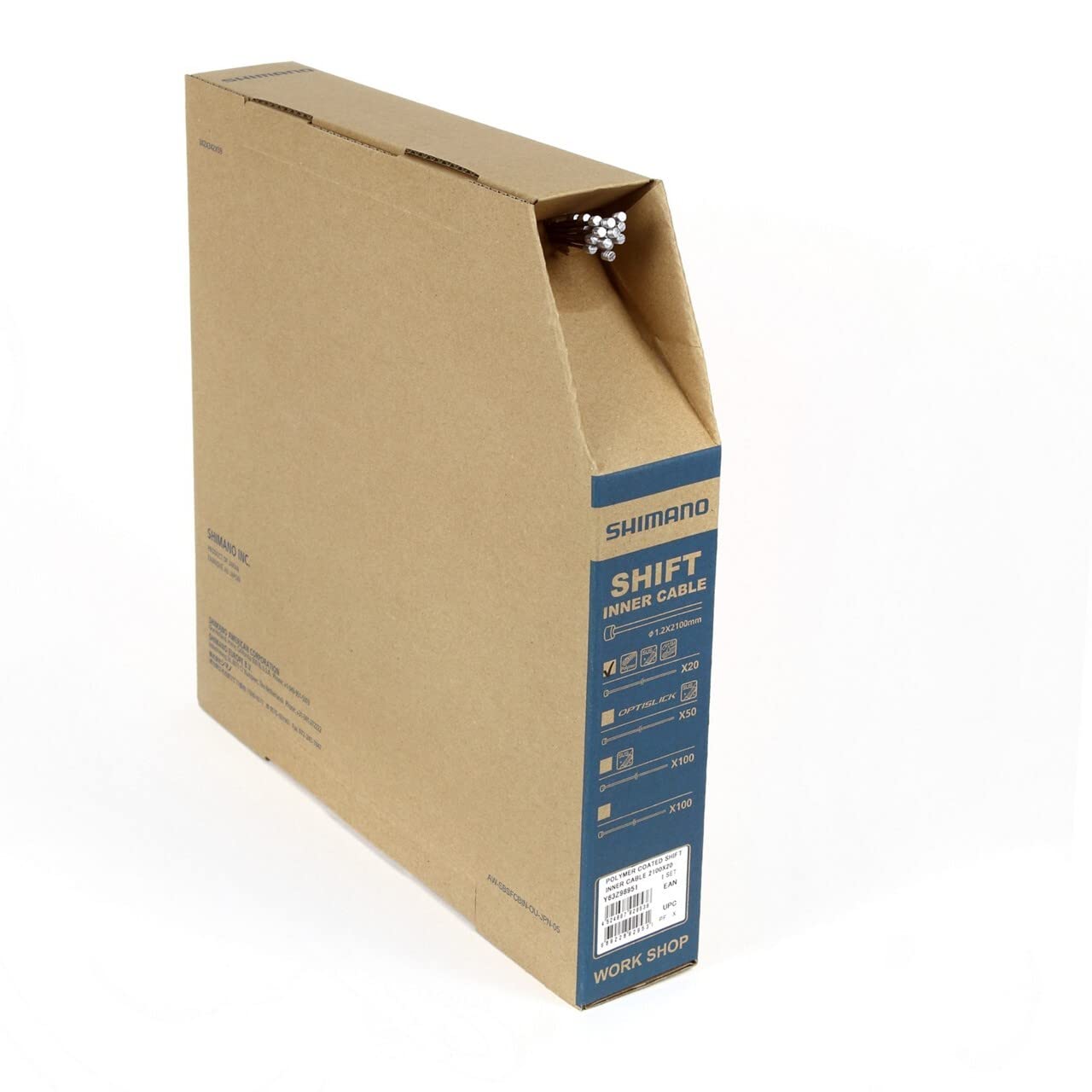 SHIMANO Cavo Cambio 9000 20uds-1.2x2100mm / Polimero