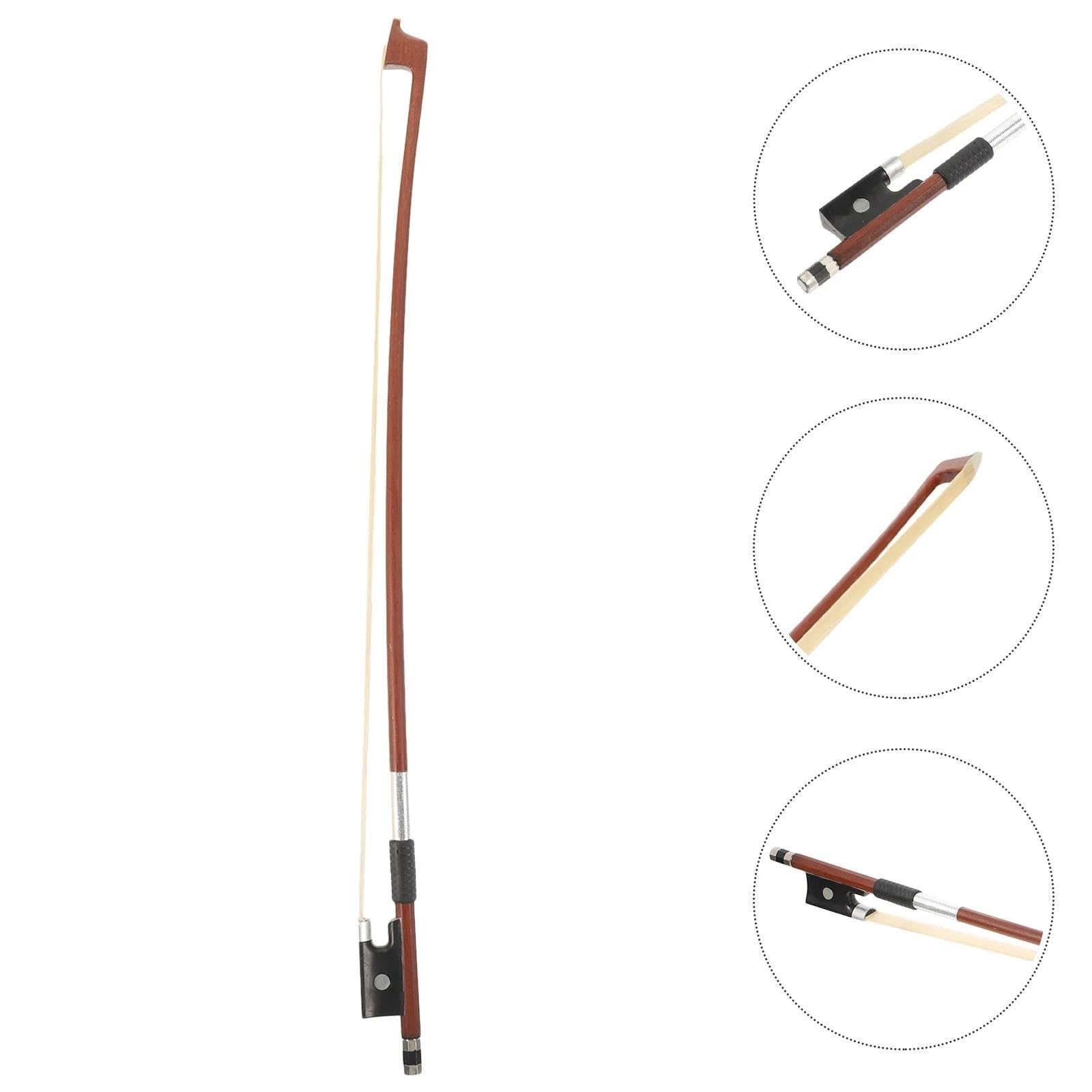 TSTS Geigenbogen voller Größe Violine Bogen Schachtelhalm Haar Instrument Zubehör Stick Teile Holz Musical Student