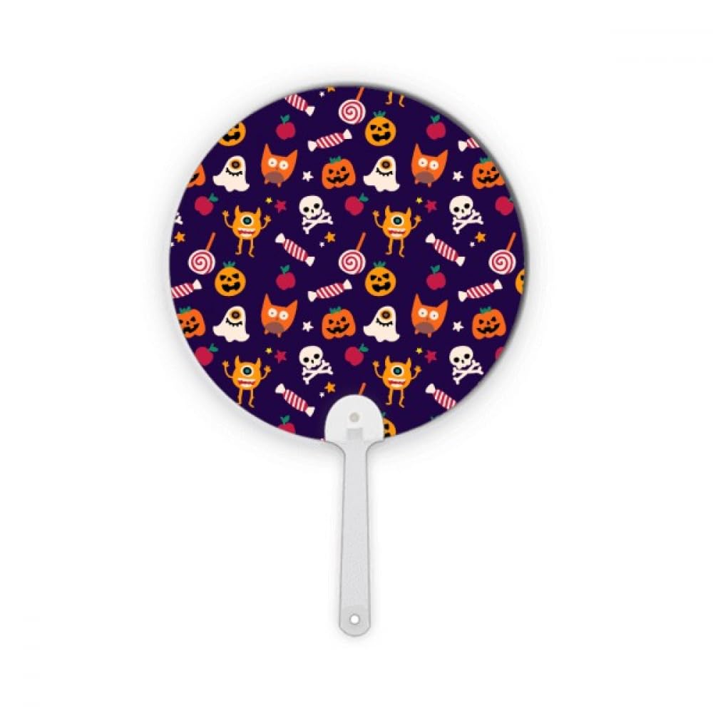 Éventail rond Halloween citrouille pour rafraîchir vos soirées costumées
