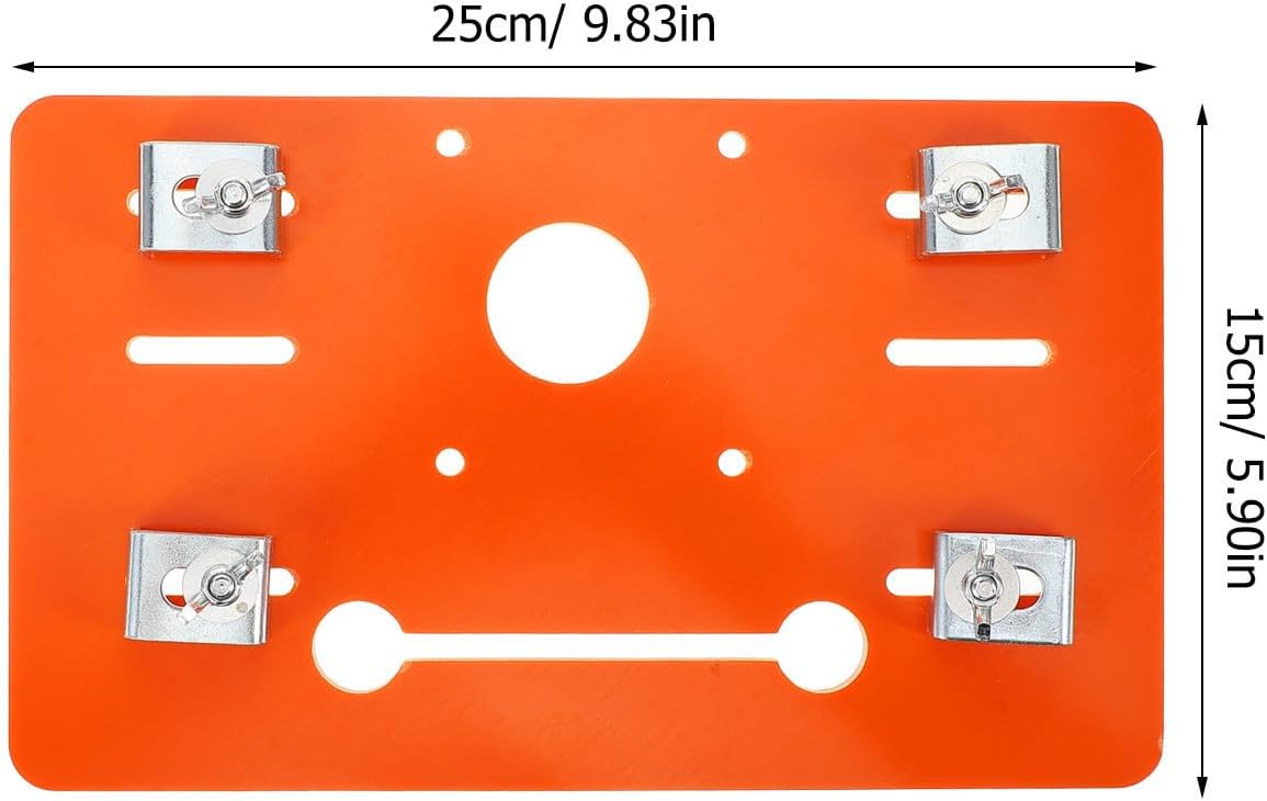 Generic Woodworking Track Cutting Board with Bakelite Base Plate for Circular Saw Accessories, Strong Adaptability and Smooth Cuts, Cutting Machine Bottom Plate for Precision Woodwork