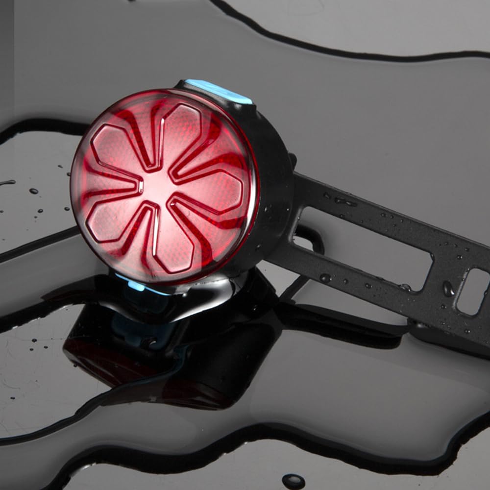 Luces traseras para Bicicleta, Luces para Ciclismo Nocturno, Luces para Bicicletas de montaña y Carretera, Accesorios de Carga para Bicicletas