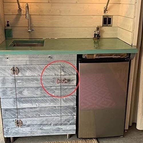 Zinc Alloy Door Lock,Stainless Steel Latch Lock，Slide Latch,Gate Bolt Lock,Bolt Sliding Door Lock, New Marine Boat Stainless Steel Locker Hatch Anti-Rattle Latch Fastener Clamp 4-3/8" for Marine Hardw