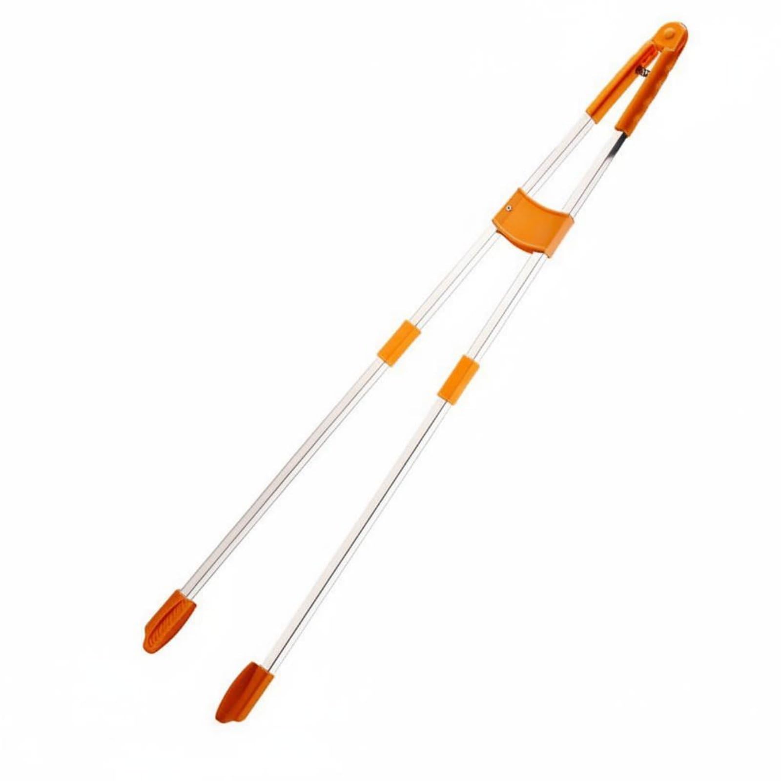 2 Pieces Heavy Duty Long Reach Litter Picker Rust Resistant Stainless Steel Grabber Long-Lasting Trash Clamp Easy To Use For Sanitation Workers, Cleaning Crew, Public Areas, Outdoor,-image-4