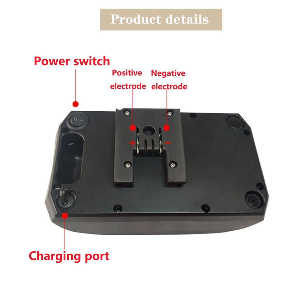 Pacco Batteria agli ioni di Litio Ricaricabile da 24V, 36V, 8Ah, 10Ah, 12Ah, 15Ah per Kit Motore da 200W a 600W con Display di Potenza, Protezione BMS e caricabatteria.,36v10ah