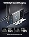 Anker 727 Charging Station (GaNPrime 100W), Compact Power Strip for Travel, Work, 5 ft Detachable Extension Cord with 2 Outlets and 4 USB Ports, for iPhone 14, Samsung, iPad, MacBook (Not a Battery)