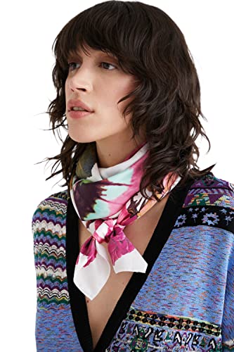 Desigual Women's Fou_Flores Lacroix Maxi CA Fashion Scarf, Red, U