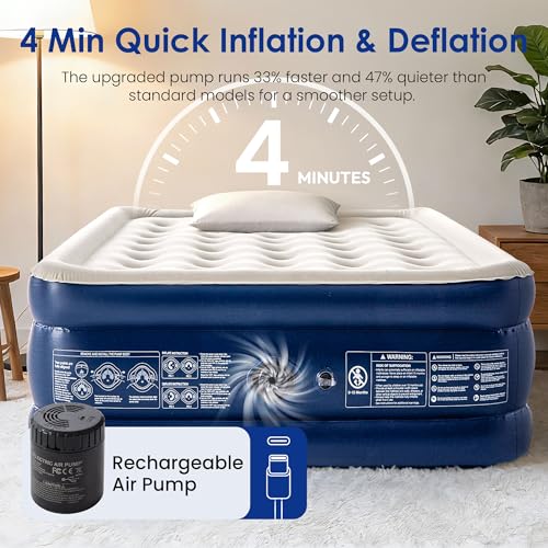 Matelas gonflable de camping confortable lit gonflable pliable de maison - 3