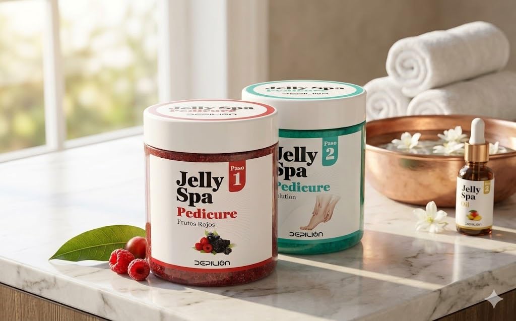 Pack Jelly Spa Pedicure- Paso 1: Frutos Rojos 750g - Paso 2: 1250g - Depilion