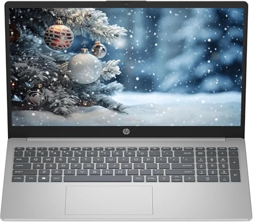 Image of HP 15.6 inch FHD Business & Student Laptop Computer, 64GB RAM 2TB SSD, 10-Core Intel Core i5, Windows 11, PLUSERA Earphones, Silver
