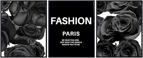 Fashion Quote Set - Glam Designer Artwork, Wall Art Decor print Set - Classy Couture Design Home Decor for Bedroom, Living room, Bathroom, Office -