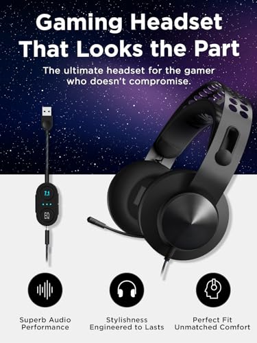 Image of Lenovo Legion H500 PRO 7.1 Surround Sound Gaming Headset, Noise-Cancelling Mic, Memory Foam & PU Leather Earcups, Stainless Steel Headband, PC, PS4, Xbox One, Nintendo Switch, GXD0T69864, Black
