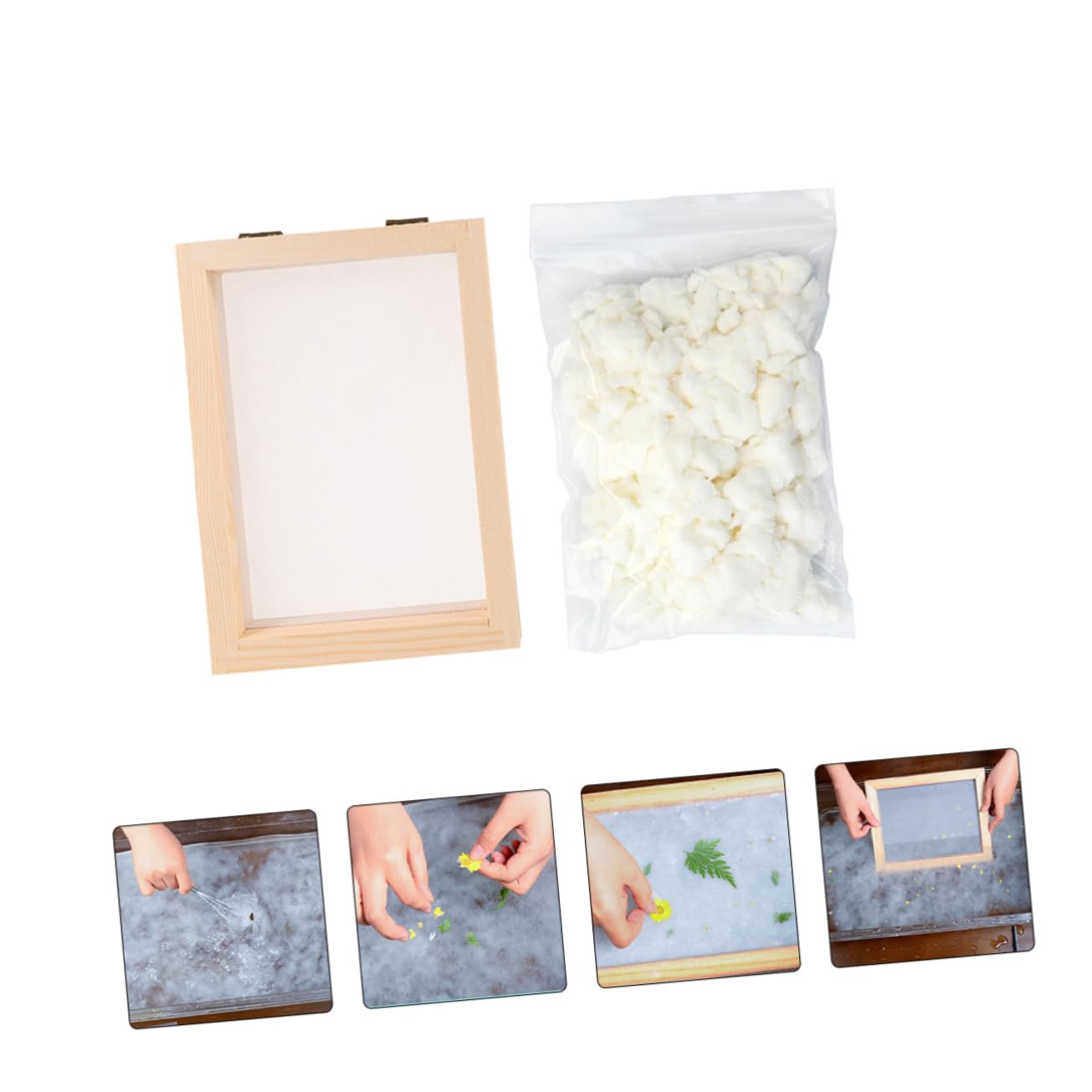 ARTIBETTER DIY Paper Craft Set 12pcs Paper Making Tool Deckle Mold for Scrapbooking DIY