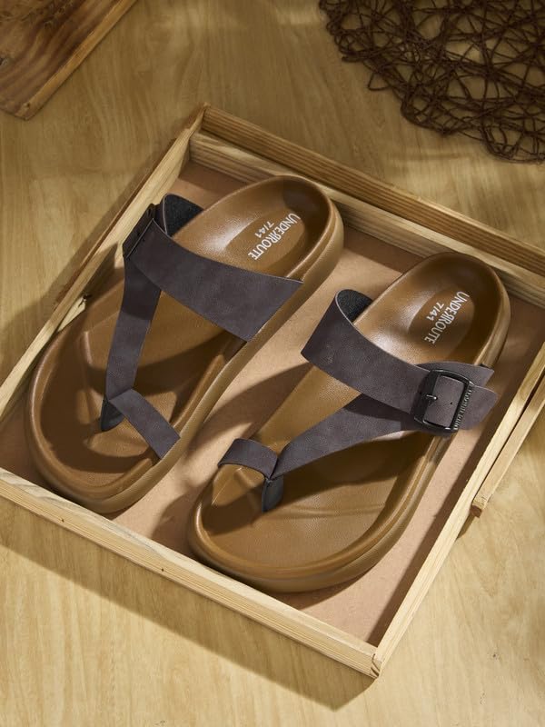Image of UNDERROUTE mens Underroute Urgh 05 Stylish Durable Soft Footbed Synthetic Casual Sandals for Men Sandal