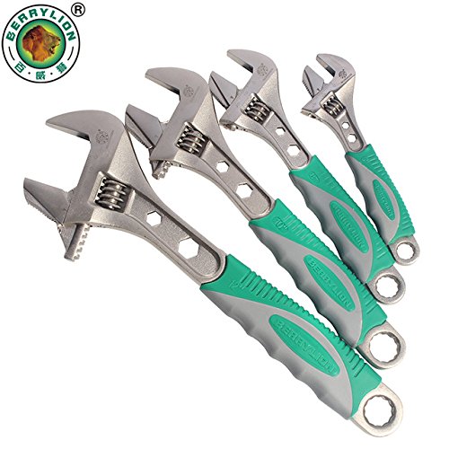 ChaRLes Chiave Universale Regolabile Spanner 6/8/10/12Inch Set Di Chiavi Con Brugola Chiave A Cricchetto Chiavi A Mano Strumenti - 10 Pollici