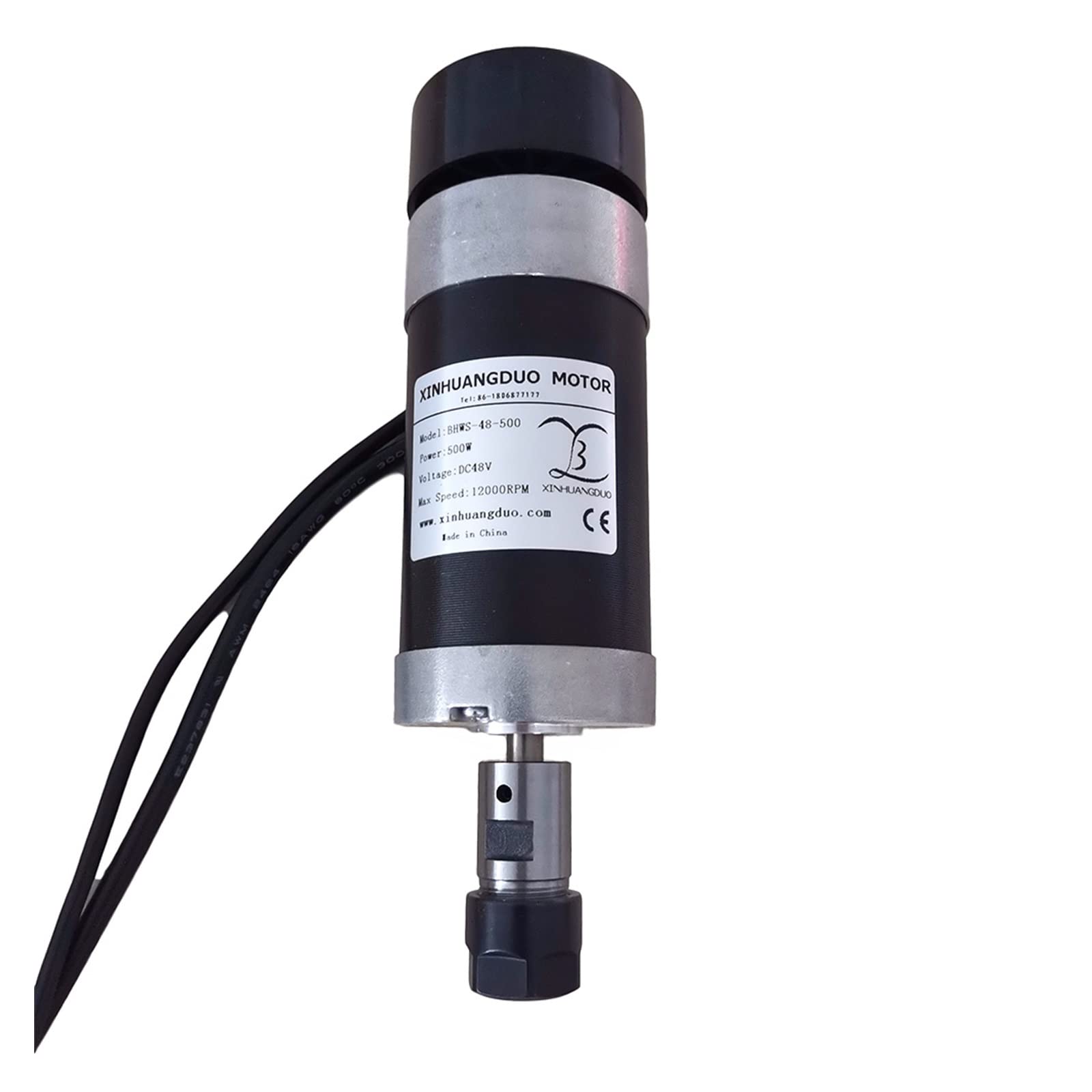 Mooilko Package1 Er16 48V 500W Er16 Brushless Spindle+57Mm Clamp With Screws+ 48V Brushless Motor Driver+48Vdc 10.5A Power Supply Smooth Running(Package1 Er16)