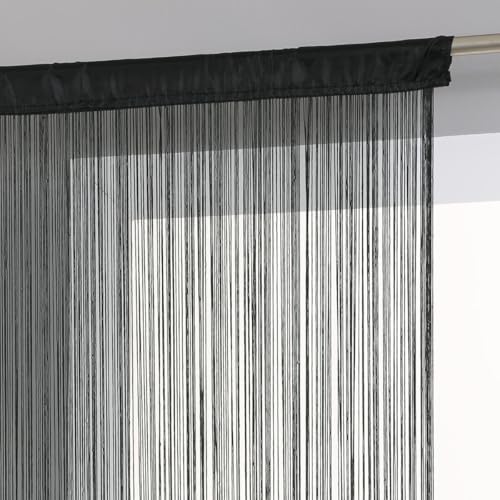Atmosphera - Rideau Fil - Noir - 90x200 cm