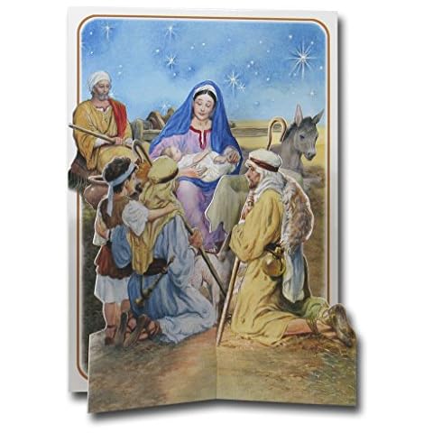 Nativity 3D Pop Up Christmas Card Cover