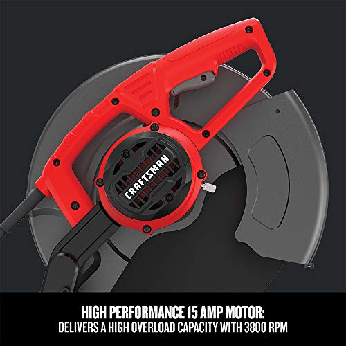CRAFTSMAN Chop Saw, 15-Amp, 14-Inch (CMEM2500)