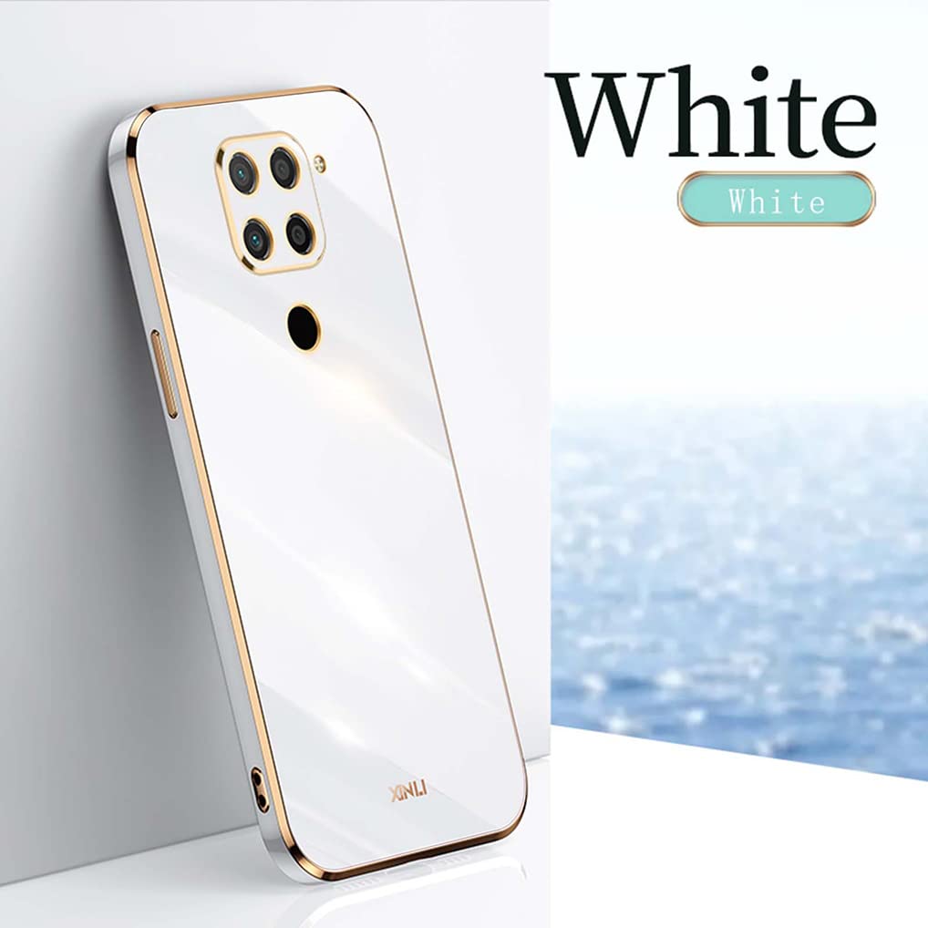 SEAHAI Cover Per Xiaomi Redmi Note 9S / 9 Pro - Custodia In TPU Glitter Phnom Penh - Bianca - copertina