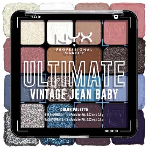 NYX Professional Makeup Lidschattenpalette mit 16 Farbtönen, Intensives und langanhaltendes Finish… – Ansicht 4