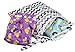 Anmababy 4 Pack Adjustable Size Waterproof Washable Pocket Cloth Diapers with 4 Inserts and Wet Bag(Purple)