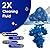 Newlonis® Disposable Toilet Brush with 32 Refills, Wall-Mounted Toilet Bowl Cleaning Wand, Toilet Brush and Holder Set