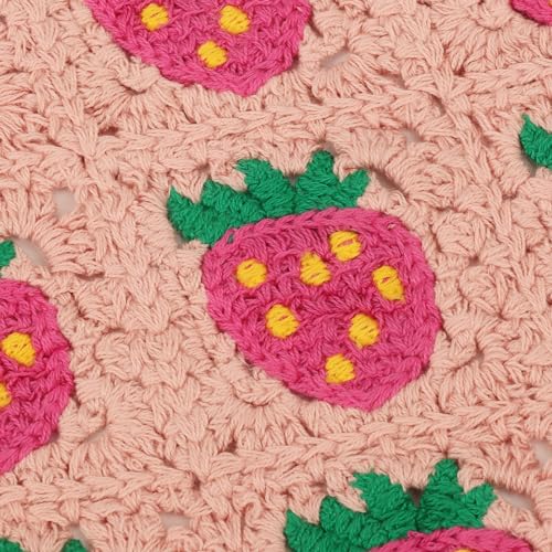 Image of DRESHOW Floral Crochet Hair Bandana Tie Knotted Headscarf Vintage Headband Knitted Head Kerchief for Women Girls