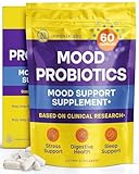 InnovixLabs Mood Probiotic for Women & Men, Clinically Studied Digestive & Mood Support Supplement, Lactobacillus helveticus Rosell-52ND & Bifidobacterium longum Rosell-175, 60 Capsules