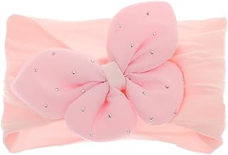 Fabric Bandana Bow Shape 16 CM For Kids - Pink