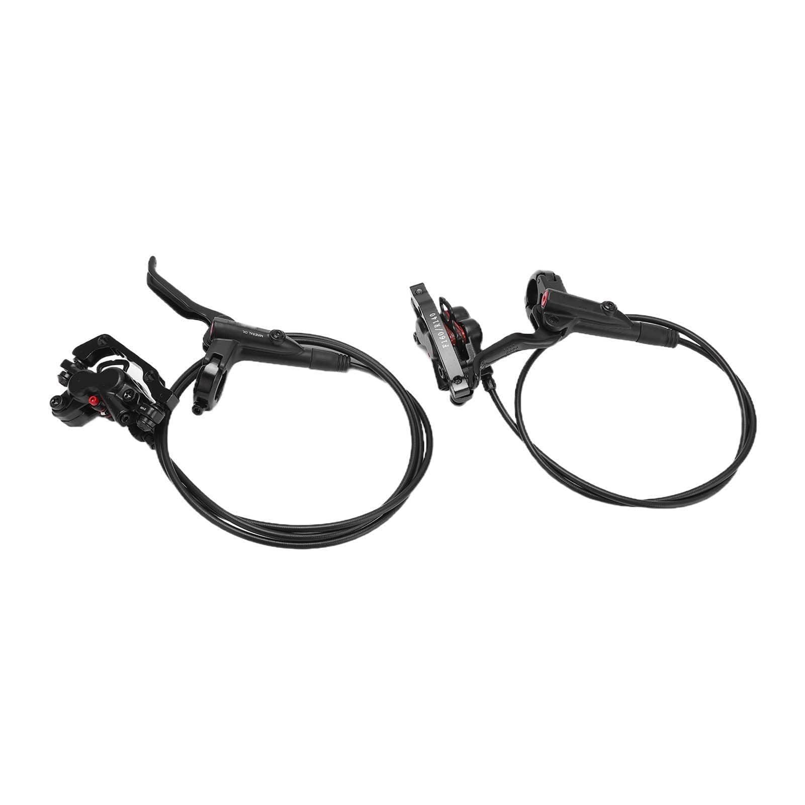 Fahrrad Scheibenbremsen Kit, M4 Öldruck Hydraulische Scheibenbremse MT420 Vorderrad Hinterrad Bremssättel 4 Kolben mit 1 Paar 160 mm Scheibenbremsscheibe