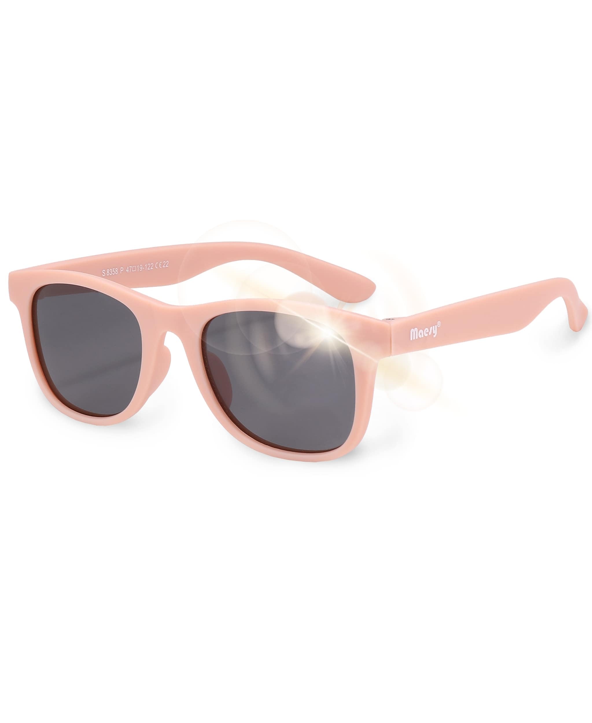 Lunettes De Soleil Enfants 6-12 Ans Maesy - Verres Polarisé UV400 - Cadre Flexible - Protection Solaire Confortable
