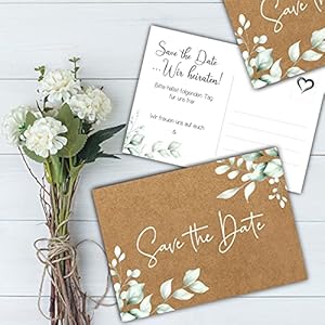 Alternative view of Save The Date Karten Hochzeit Gästebuch Hochzeit Einladungskarten Hochzeit Boho