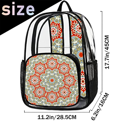 Sac à dos transparent avec sangle en maille confortable L