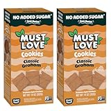Must Love Vegan Graham Crackers - Bulk Pack, Sweetened with Dates, No Added Sugar, Perfect for S'mores, Pie Crusts & Cheese Boards, Crispy & Healthy Snack Options for Families, Crafted by Moms
