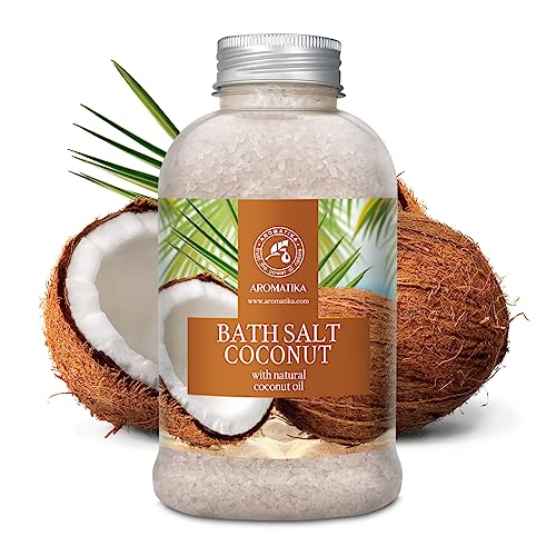 Bath Sea Salt COCONUT 21.16 Oz (600g) - Bath Salts with Natural Coconut Oil for Bath Soak - Relaxing Bath - Body Care - Muscle Relaxation - Good Sleep - Aromatherapy Bath Salts - Herb Bath Salt - Image 3