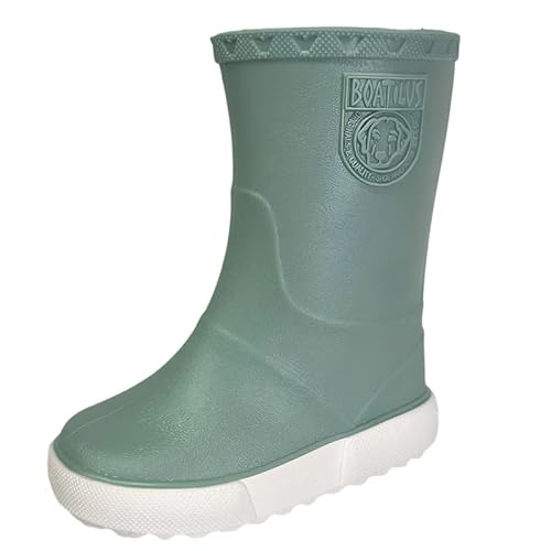 Boatilus Nautic Bottes de Pluie Enfant Vert Taille 27