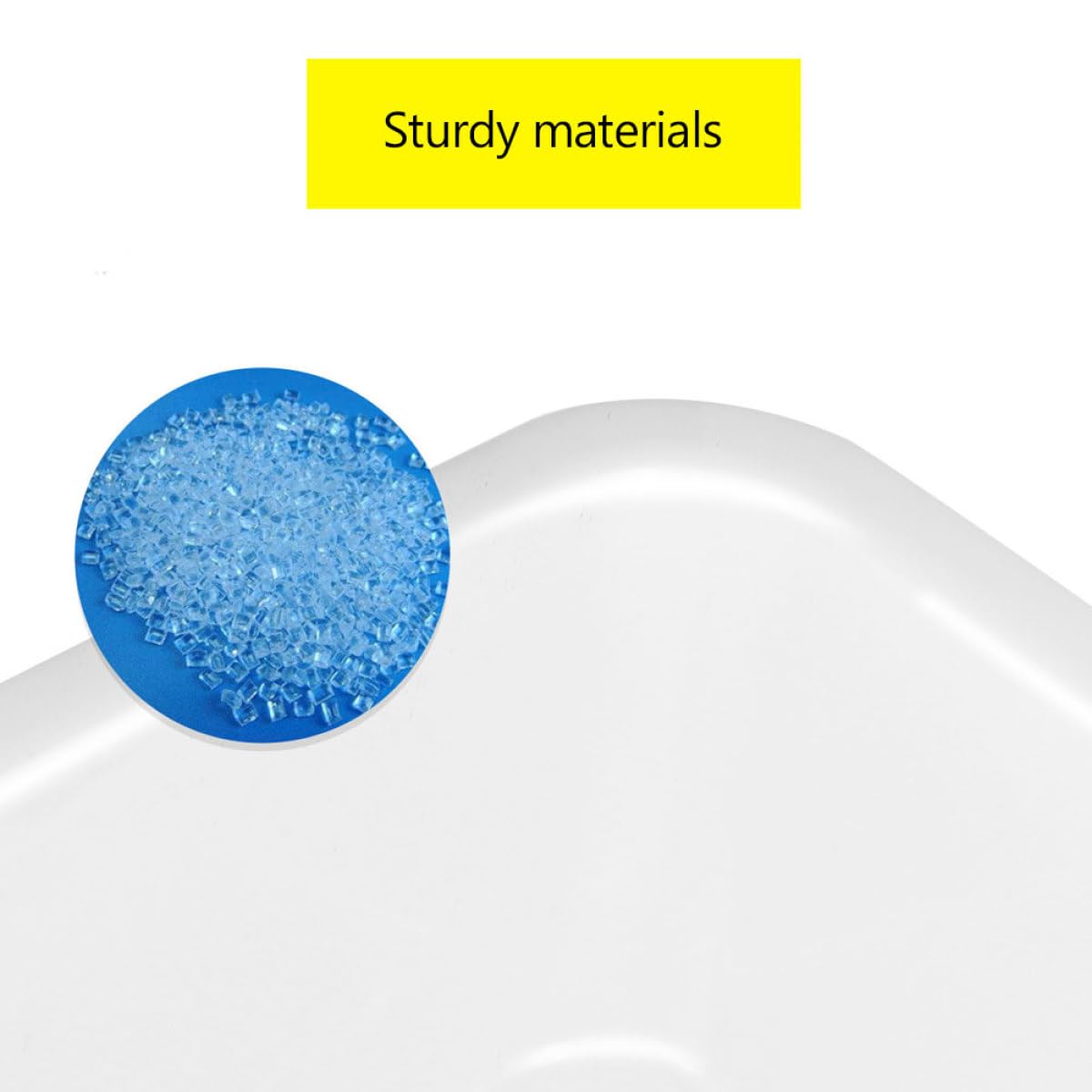 Vassoio Resistente Agli Alcalini in Plastica per 3 Pezzi Reagenti Chimici Bianco Facile da Trasportare Pratico e Compatto senza Bave Attrezzatura da Laboratorio