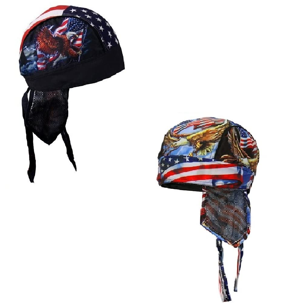 Lot or Set of 2 USA American Flag and Eagle and Patriotic We The People USA Eagle Star