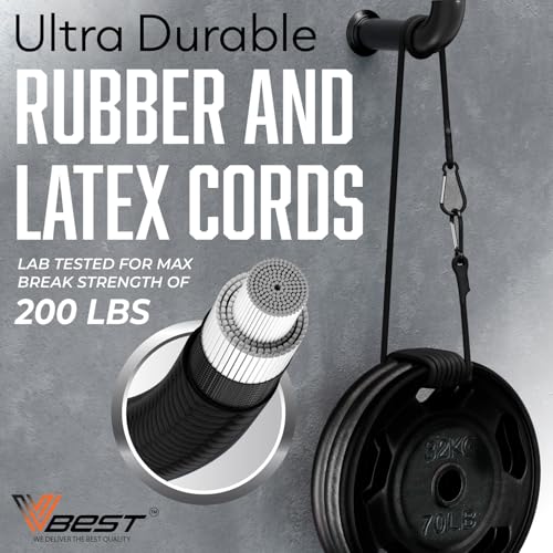 VBEST Strong Black Bungee Cords, Heavy Duty Outdoor - UV & Weather Resistant, 28-Piece Assorted Sizes Set with Carabiner Hooks in Storage Bag