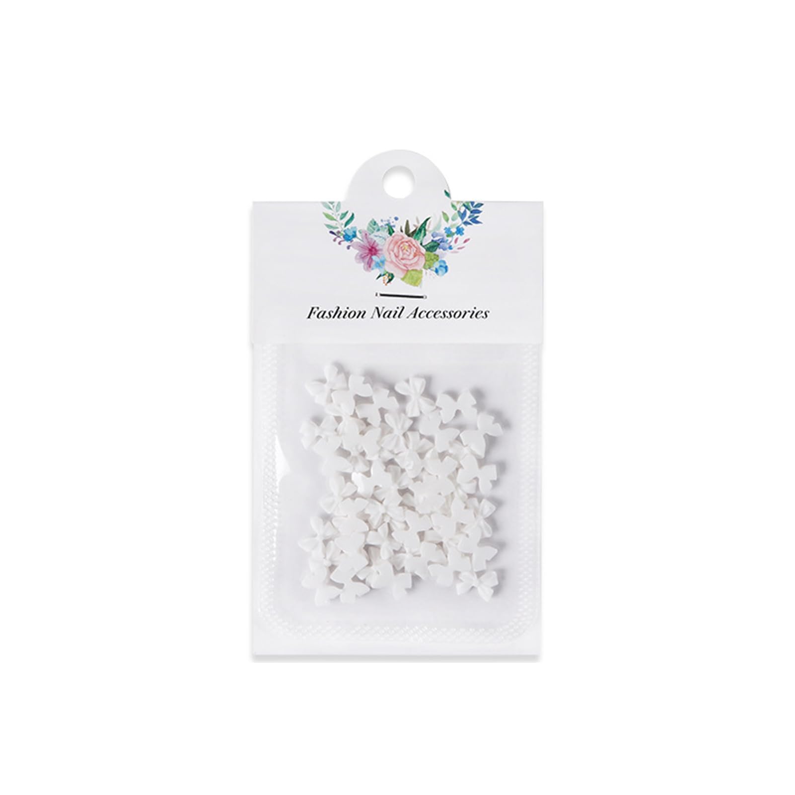 matumou 50Pcs Manicure Decor Three-dimensional Non-Fading -drop Flat Base DIY Resin Fingernail Manicure Decoration Manicure Store