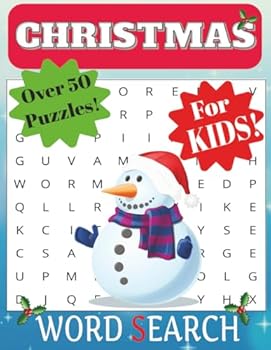 Paperback Christmas Word Search For Kids: The Young Fun Edition 113 Pages Book