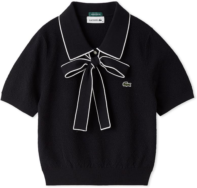 Amazon | [スナイデル] LACOSTE/ボウタイポロニットプルオーバー