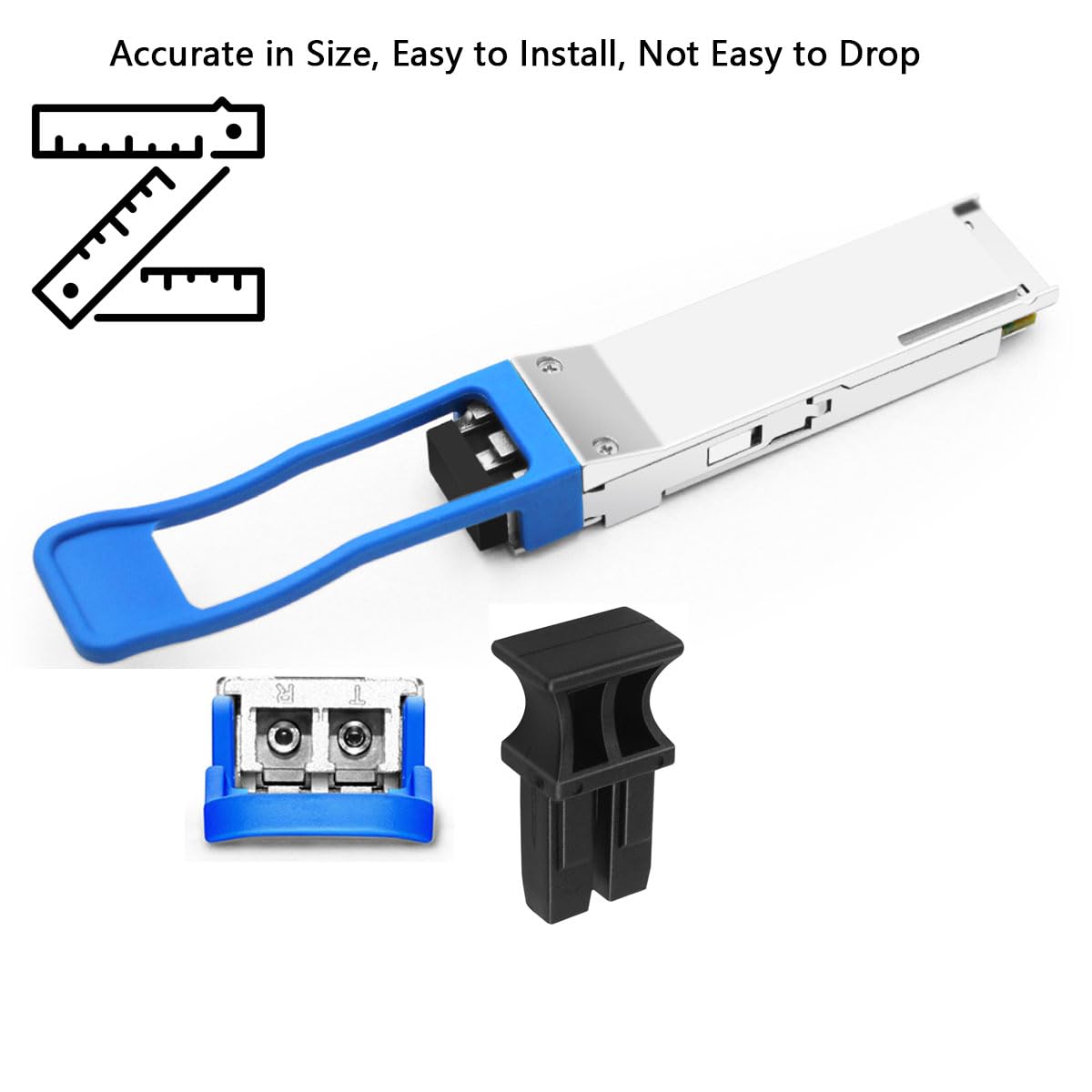 BUNGPUNG Fundas De Silicona Antipolvo Para Módulos Ópticos QSFP+ Y QSFP28 - 20 Unidades Por Lote